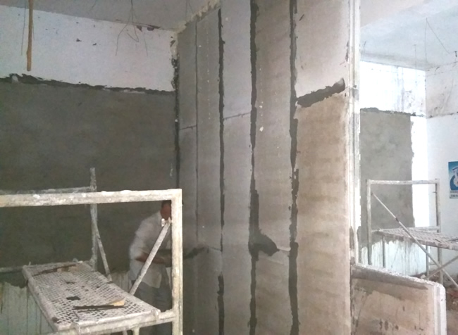 FPB輕質(zhì)復(fù)合墻板施工案例