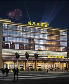 新龍酒店輕質(zhì)墻板施工案例