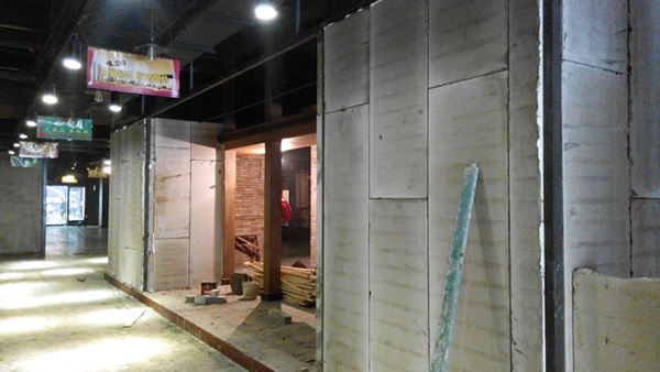 古玩店輕質(zhì)墻板施工案例