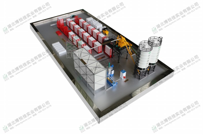 輕質(zhì)隔墻板生產(chǎn)線模型