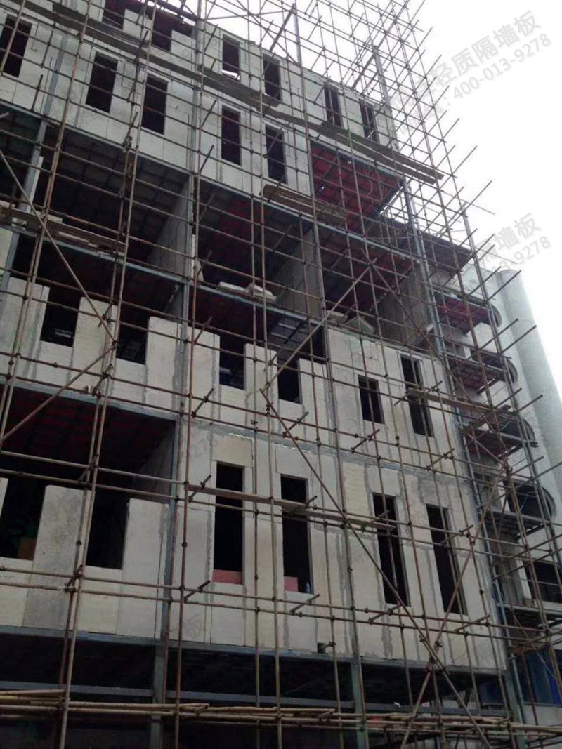 博悅佳輕質(zhì)隔墻施工案例——寫字樓外墻工程