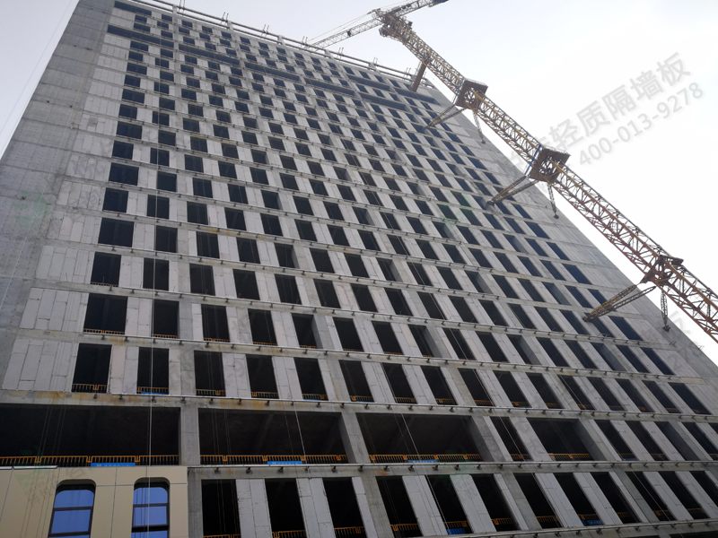 博悅佳輕質(zhì)隔墻施工案例——寫字樓外墻工程