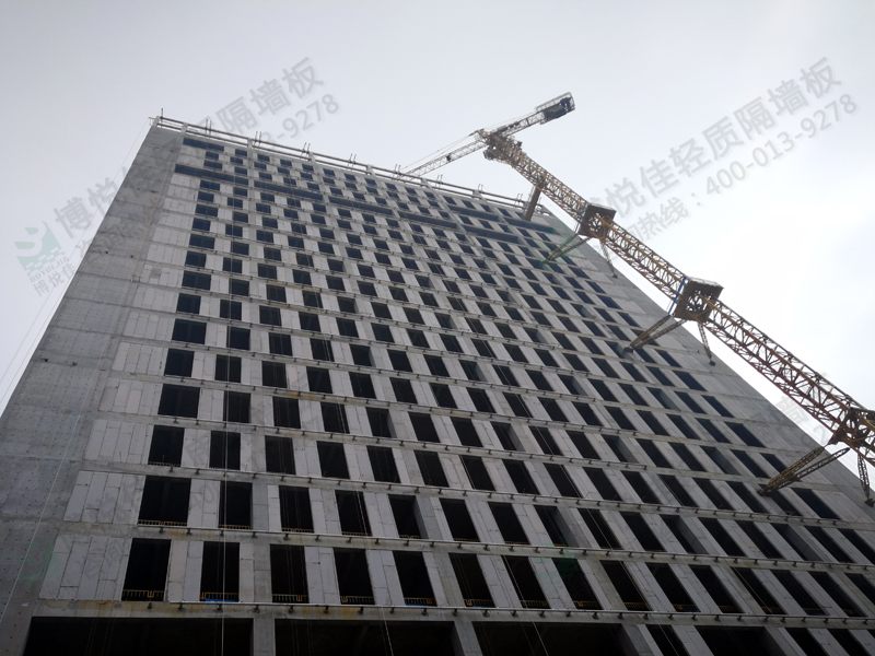 博悅佳輕質(zhì)隔墻施工案例——寫字樓外墻工程
