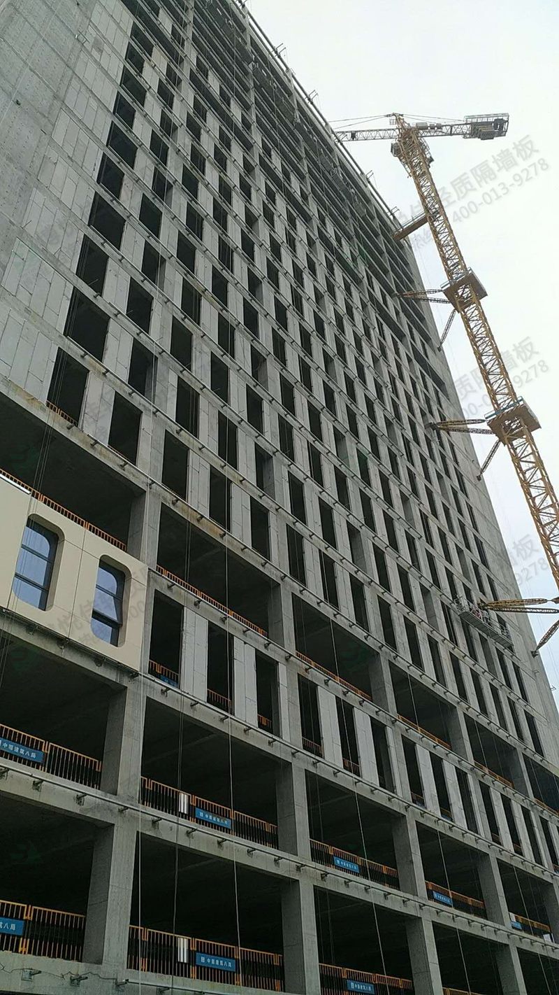 博悅佳輕質(zhì)隔墻施工案例——寫字樓外墻工程