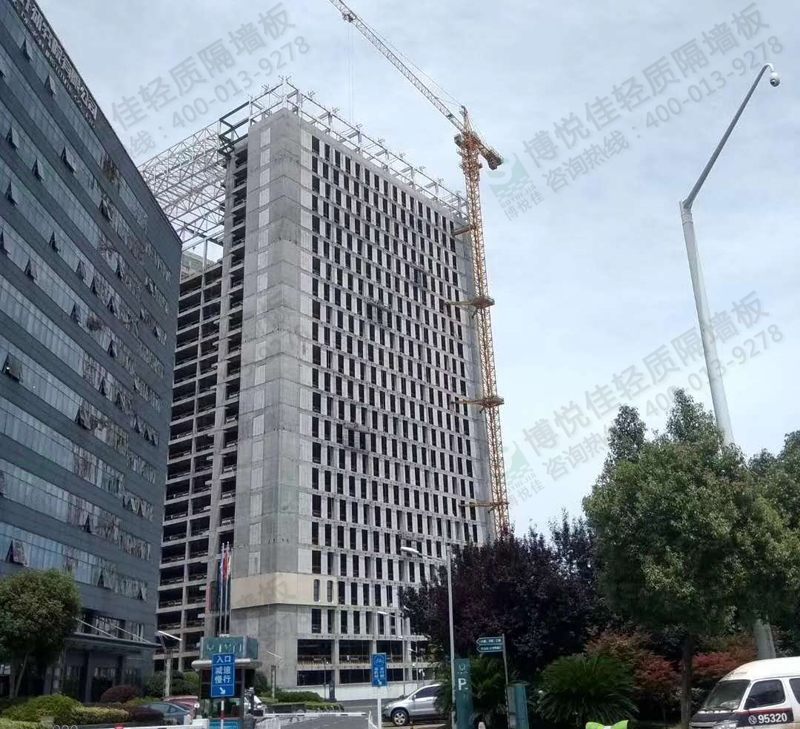 博悅佳輕質(zhì)隔墻施工案例——寫字樓外墻工程