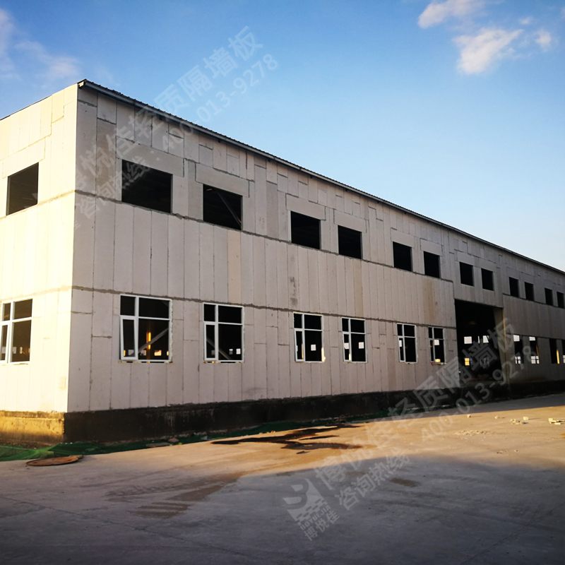 工業(yè)廠房輕質(zhì)隔墻板外墻工程案例