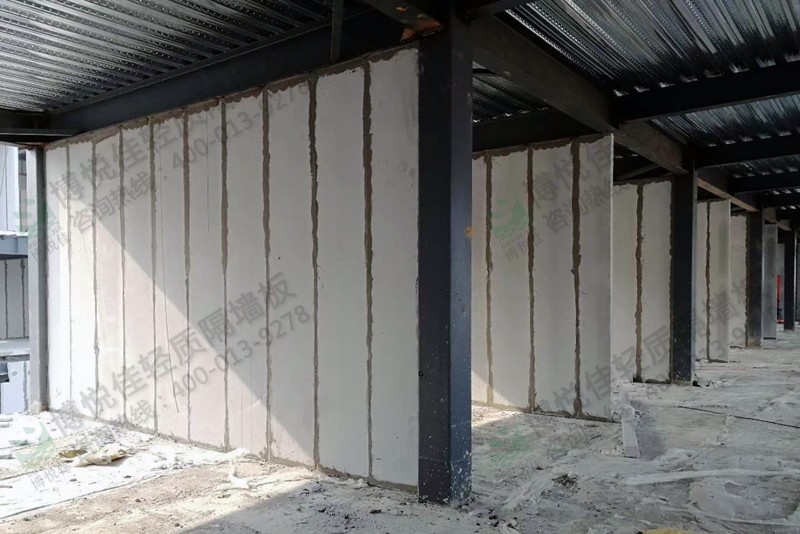 博悅佳輕質隔墻板在鋼結構中的應用案例