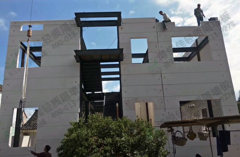 博悅佳輕質隔墻板在鋼結構中的應用案例