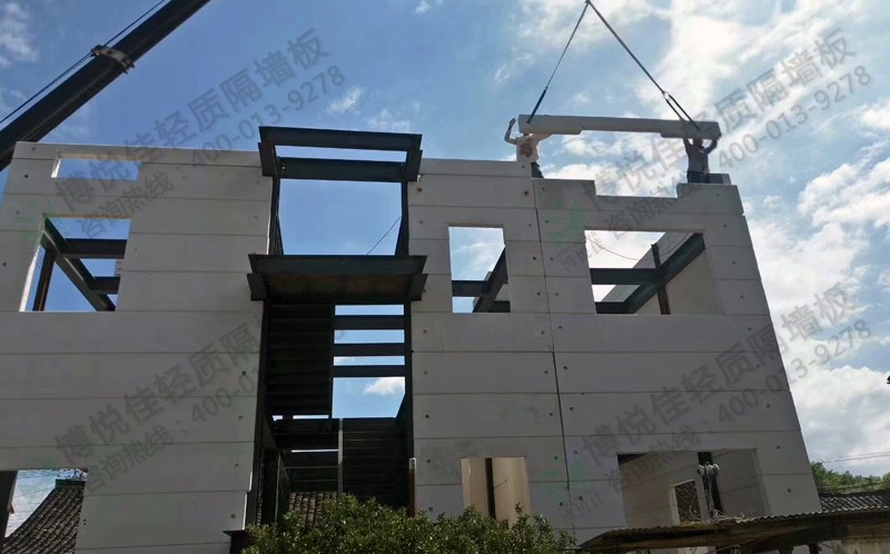 博悅佳輕質隔墻板在鋼結構中的應用案例