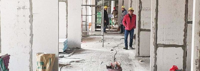 博悅佳輕質(zhì)隔墻板項(xiàng)目工地現(xiàn)場(chǎng)