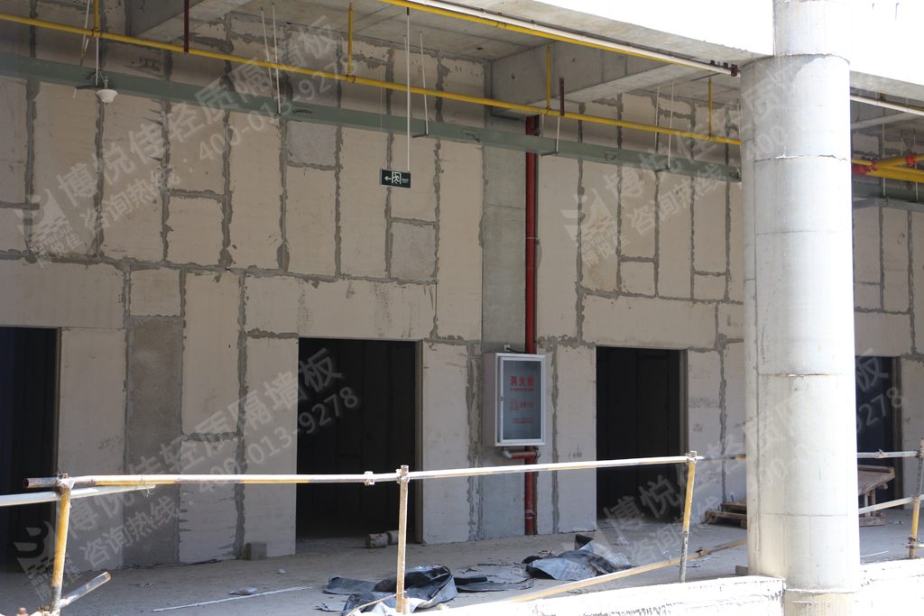 博悅佳工程案例圖片欣賞:新城陽光國際廣場輕質(zhì)隔墻工程