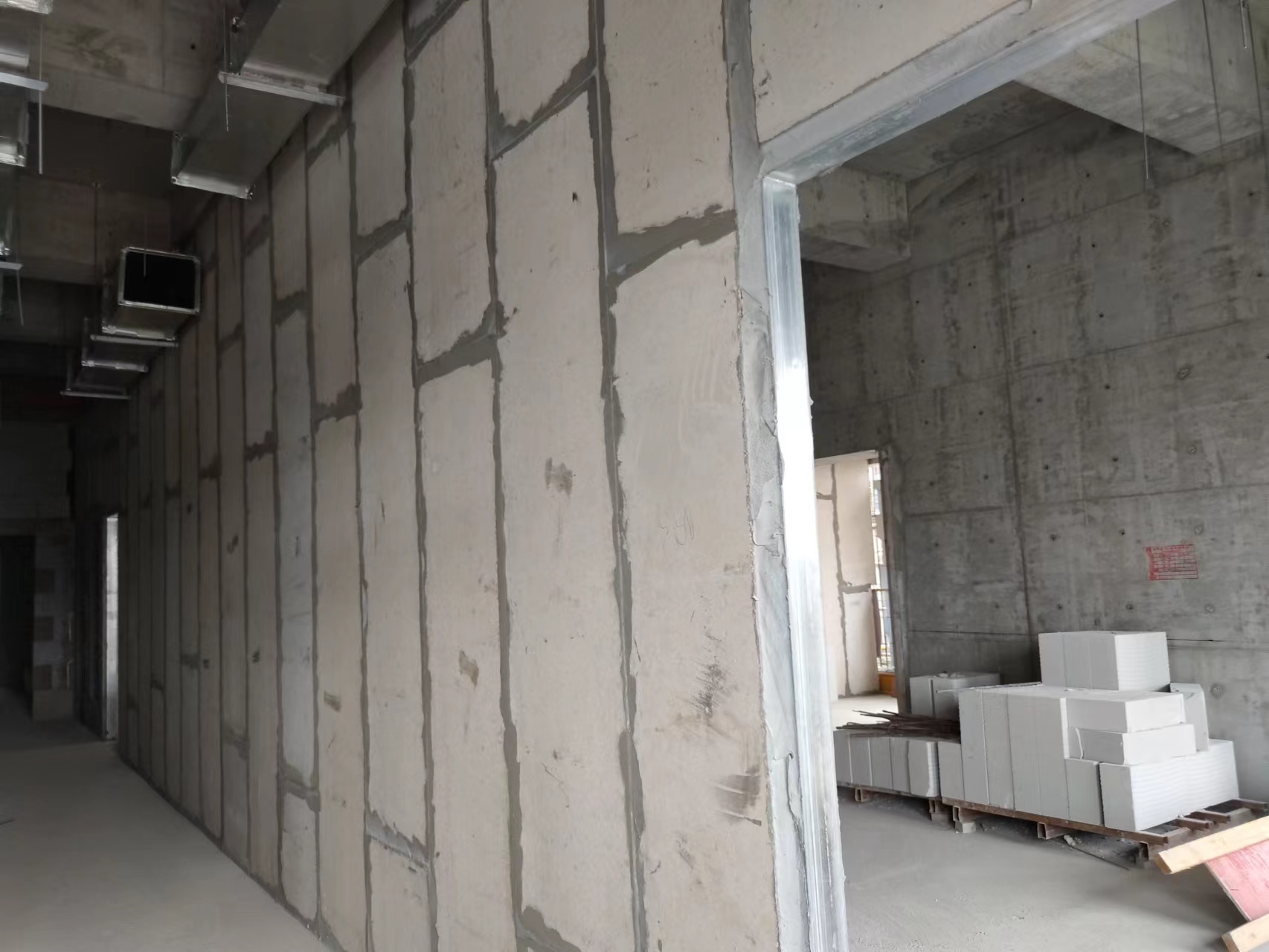 金銀湖協(xié)和西院二期隔墻工程