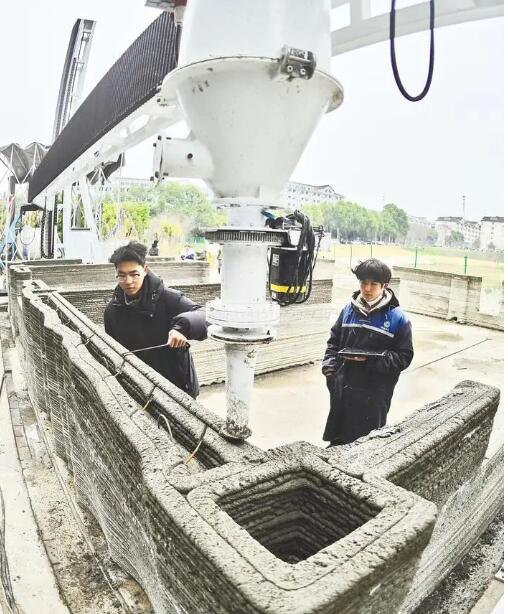 宜昌首個(gè)原位3D打印雙層建筑月底完工